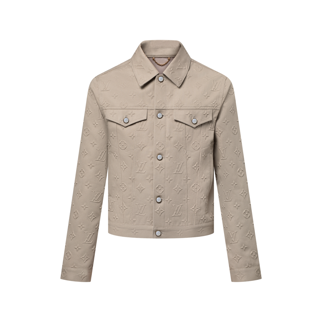 Monogram Embossed Denim Jacket - Ready-to-Wear 1AHBEU | LOUIS VUITTON